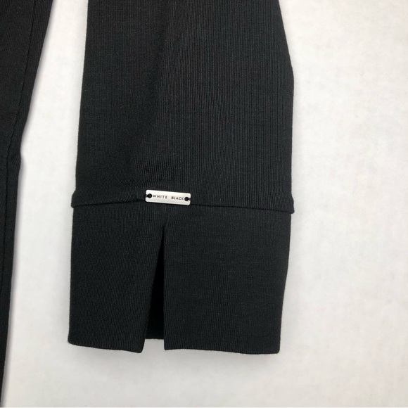 ⭐️NEW⭐️White House Black Market (WHBM) Black 3/4 Sleeve Pullover Stripe Dress - Picture 5 of 9